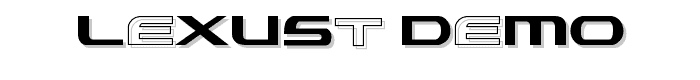 Lexust Demo font